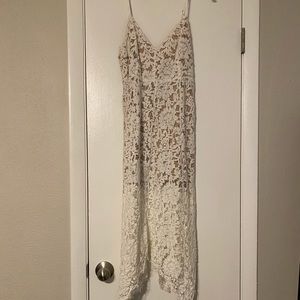 Lulus white lace dress